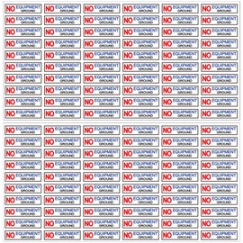 120 Pcs NO Equipment Ground Small Sticker Decals for Outlet 0.3 X 1 Inch - GFCI AFCI Protected Outlet Receptacle Plates Label Ground Fault Circuit Interrupter Decal for Outlets