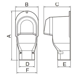 Panasonic DAS2805W Wall Extraction Cover for Air Conditioners with Dust & Ventilation Function