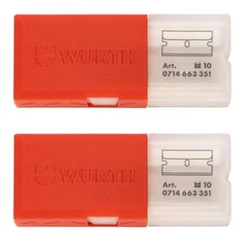 Würth 20x Replacement Scraper Blades 0714663351 for Würth Blades Glass Scraper Replacement Blades