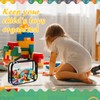 Sanwuta 3 Packs Toy Storage Bags with Zipper, Clear PVC
