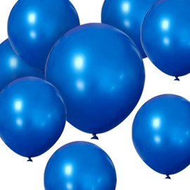 Blue Balloons 50 Pack 12 inch Strong Thicken Latex Blue Party Balloons for Happy Birthday, Kids Party Baby Shower Weddings Gender Reveal Graduation Decorations