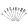 Rotary Burr Set, 10pcs 2.35*6mm Tungsten Carbide Rotary Files Metalworking