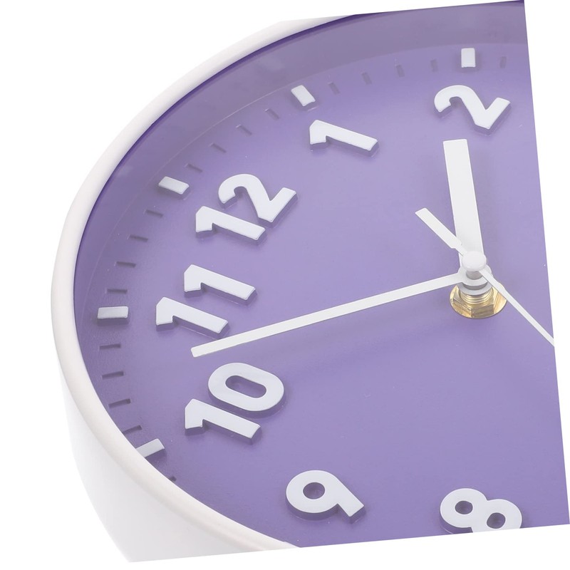 Levemolo 8 Inch Silent Wall Clock Digital Display Boho Decor