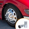 33mm by 4 Inch Height Cylinder Chrome Lug Nut Covers