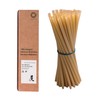 LowCarbonLife 100% Biodegradable Environmentally Friendly Sugar Cane Straws, 20 cm