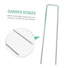 NOLITOY 25 Sets U Shaped Garden Stakes with Gaskets Durable