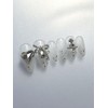 White handmade nail tips - midi long oval / 하얀