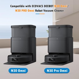 10 Pack N30 Dust Bags Compatible with ECOVACS DEEBOT N30 Omni/N30Pro Omni Robot Vacuum Cleaner, 4 Layers Effective Filtration