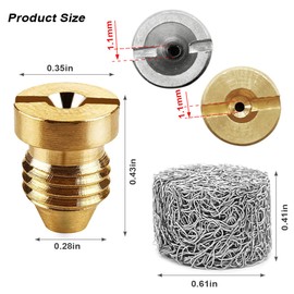 3 Pack 1.1 mm Foam Cannon Orifice Nozzle Tips + 3 Pcs Foam Maker, 3000 PSI, Universal Thread Nozzle and Mesh Filter Thicker Foam for Snow Foam Lance Pressure Washer, 2 Colors