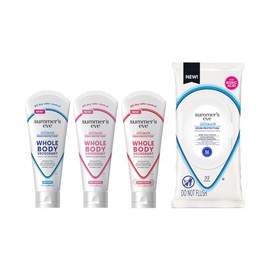 Summer's Eve Ultimate Smell Protection, Whole Body Cream Deodorant, Blissful Escape (3oz), Simply Sensitive (3oz), Fresh Scent (3oz), & Soft Pack Wipes (1ea)