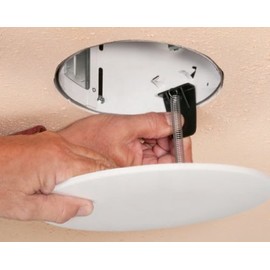 Arlington CP9000 9-Inch Spring Mount Ceiling Plate cover, 1-Pack, White