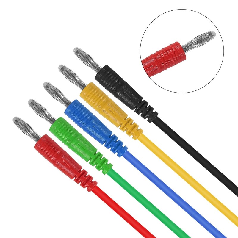 Banana plug to alligator clip, 4mm banana plug test line,