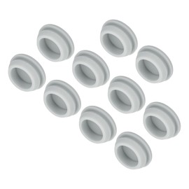 MECCANIXITY 10 Piezas de Tapones de Orificio de Bloqueo de Silicona, Diámetro de Montaje de 19mm/0.7 Pulgadas, Ancho de Ranura Estrecha de 2mm, Cubierta de Sellado de Panel Redondo Grises