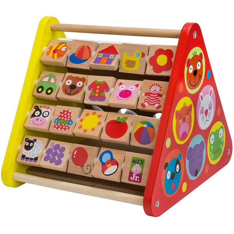 Alex Jr. ALE1993 Busy Tot Wooden Activity Triangle- NEW