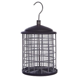 Metal Bird Peanut Feeder Squirrel Bite Durable Proof Blocking Protection Guard Steel Cage