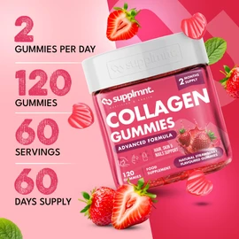 Supplmnt Marine Collagen Gummies, Strawberry, 2 Months Supply