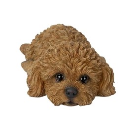 Oubia H24125-1 Stomach Toy Poodle Red 19x10x5cm Doll Figurine Figurine Animal Garden Decoration Dog Dog