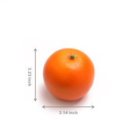 caiyjhao Caihao 6PCS Simulation Plastic Oranges, Yellow Fake Oranges, Decorative Fruit Bowls, Used for Furniture Decoration, Kitchen Decoration, Window Display and Photo Props