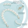 PH PandaHall 6pcs Pearl Chain Bag Handle Pearl Strap Short