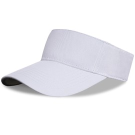 Dxhycc Sport Sun Visor Hats for Women Men, Adjustable Cotton Ball Caps Sun Caps for Golf, Running, and Outdoor Activities White