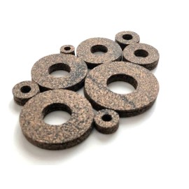 Unbranded Cork Washers Assortment of USS Sizes 1/8 Inch Thickness