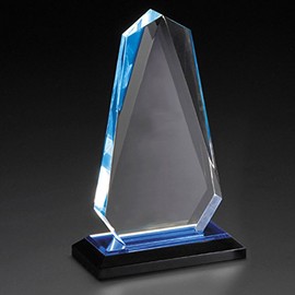 Awards and Gifts R Us Customizable 8-3/4 Inch Blue Arrow Head Acrylic Award, Includes Personalization