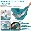 Herogo 8 Pcs Non-Stick Silicone Kitchen Utensils Set, Heat-Resistant Food-Grade