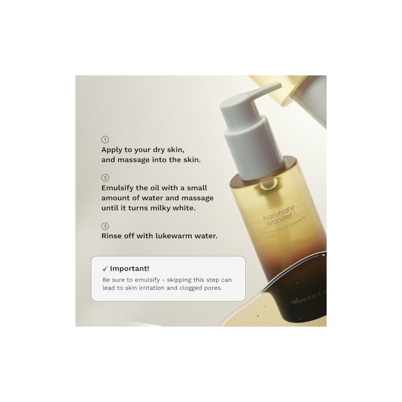 HARUHARU wonder Black Rice Moisture Cleansing Oil, , , ,