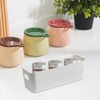 YZDZSW Plastic Storage Boxes, 4 Pcs Bathroom Storage Baskets, Plastic