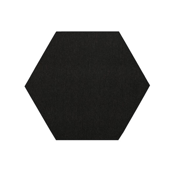 Furnish my Place Modern Indoor/Outdoor Commercial Solid Color Rug - Black, 2' Hexagon, Pet and Kids Friendly Rug. Made in USA, Area Rugs Great for Kids, Pets, Event, Wedding