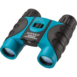 BARSKA 10x25mm Blue Waterproof Compact Binoculars