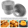 Luxshiny 100pcs Cupcake Baking Cups Aluminium Foil Muffin Cups Pudding