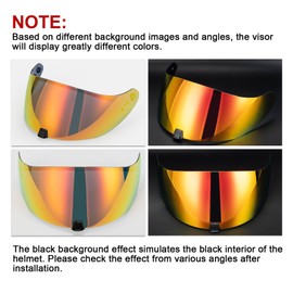 psler Helmet Visor for R420 - R420 Helmet Visor Helmet Face Shield Helmet Accessories Replacement for R420,Deep Red