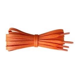 Fabmania Waxed Cotton Shoelaces – Orange - Length 110 cm