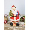 Hanna's Handiworks Festive Santa-Shaped Ceramic Cookie Jar, 7.5" x 7.5"