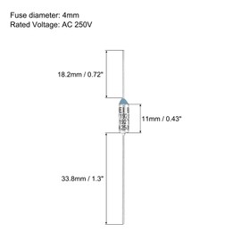 sourcing map 6Pcs Metal Temperature Thermal Fuse RY192 192 °C 377.6 °F 15A 250V Cutoff Thermal Fuse for Motor Transformer Electric Industrial Home Appliance