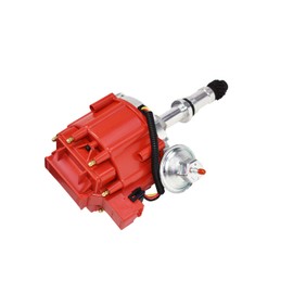 A-Team Performance - HEI Distributor 65K Coil - Compatible with Buick Small Block SB 215 340 350 (3.5L / 215 1970-1974 Range Rover) One Wire Installation Red Cap