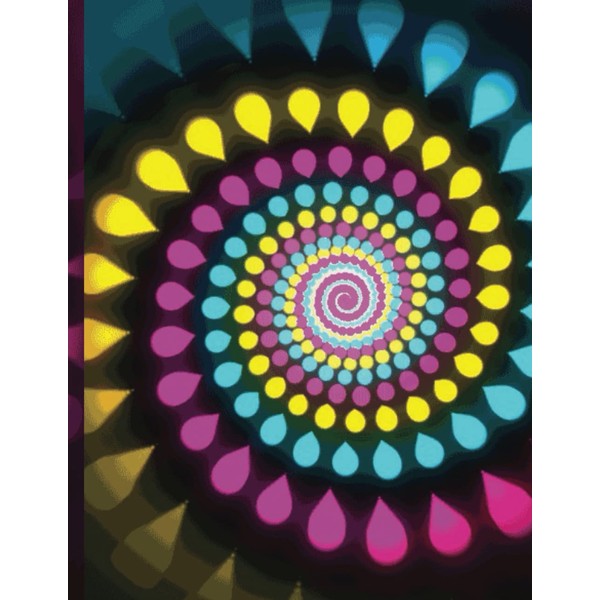 Color Wheel: College Ruled Composition Notebook 8.5" x 11": School