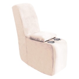 ULTICOR 7-Piece L Shape Sectional Recliner Sofa Covers, Velvet Stretch Reclining Couch Covers for Reclining L Shape Sofa, Thick, Soft, Washable (Ivory, 1 Console Cover)