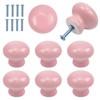 8 Pack Door Knobs for Kids, 35mm Round Cabinet Knobs,