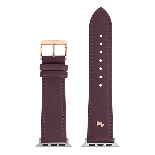 RADLEY Ladies Orchard Way Dark Cherry Leather Apple Strap with
