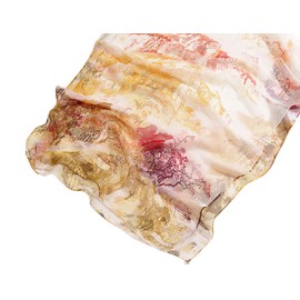 FAIRYGATE Schal Damen Seidentuch Tücher Stola Tuch Damen Frühling Halstuch in Zartem Creme Kopftuch Seidenschal Elegante Schals 39013