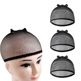 Pack of 3 Hair Net Nylon Wig Caps, Wig Cap Set, Wig Net, Undercap, Stretchy Elastic Wig Caps, Transparent Wig Cap Set, Breathable Wig Net