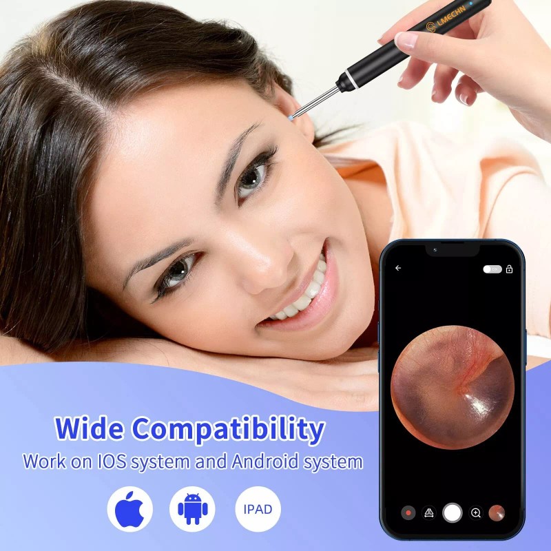 LMECHN Ear Cleaner with 1920P Camera & 6 LED Lights
