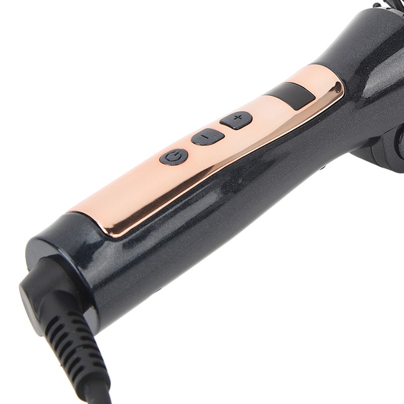 Foldable Hair Curler Straightening Brush Adjustable Temperature Anti Scald Ceramic