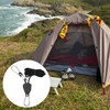 QWORK® 4PCS Ratchet Ropes with Hooks, Solid Iron Retractable Rope