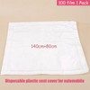 100pcs Disposable Plastic Car Seat Covers Protectors Mechanic Valet Roll
