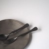 Takakuwa Metal Sway Dinner Spoon, Black, Size: Approx. 7.2 inches
