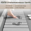 Foldable Stone Bath Mat - Super Absorbent Diatomaceous Earth Mat,