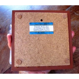 Hand Painted by Pacific Blue Tile Ceramic tile Mission San Antonio wall decor trivet backsplsh installation mural